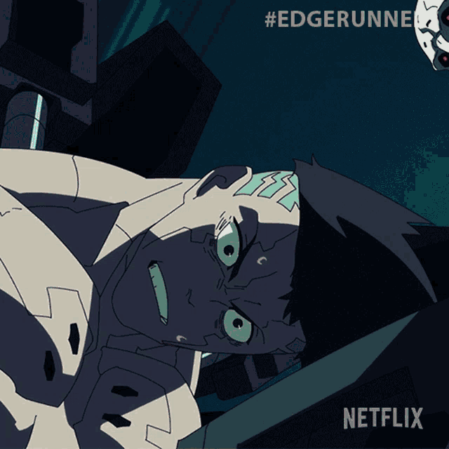 a cartoon of a man with the word netflix on the bottom