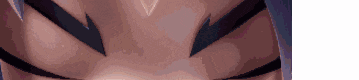 a close up of a person 's face with a triangle on it