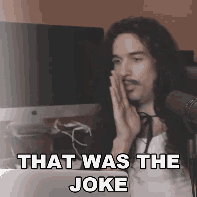 That Was The Joke Anthony Vincent GIF - That Was The Joke Anthony Vincent Ten Second Songs GIFs