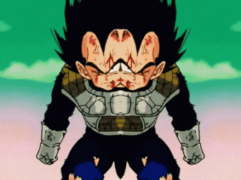 a cartoon drawing of a person with a shield on their chest