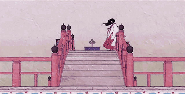 a drawing of a girl with long black hair and a kimono