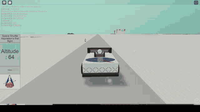 a nasa car is driving down a snowy road in a video game