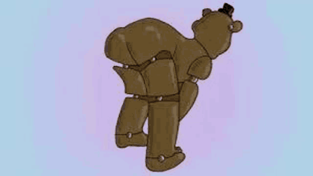 a cartoon of a teddy bear wearing a top hat and standing on its hind legs .