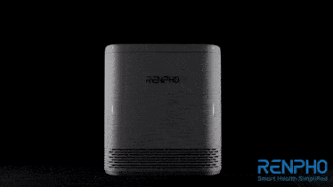 a renpho smart health simplified advertisement with a purifier in the foreground