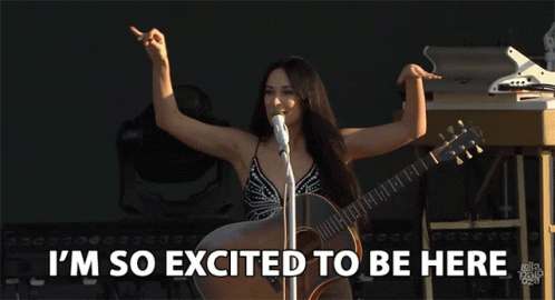 Excited Im Here GIF - Excited Im Here Kacey Musgraves GIFs