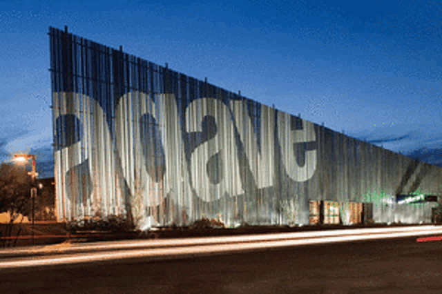 a building with the word agave on it
