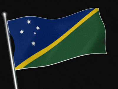 a blue and green flag with white stars on it