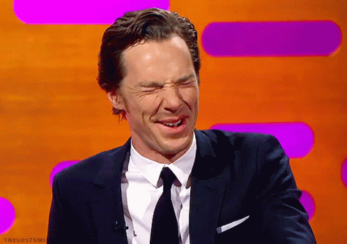 Giggle Benedict Cumberbatch GIF - Giggle Benedict Cumberbatch Handsome GIFs
