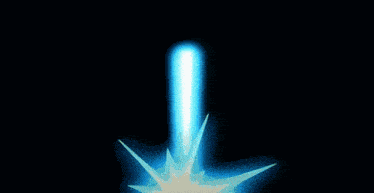 a light beam is coming out of a triangle in the dark