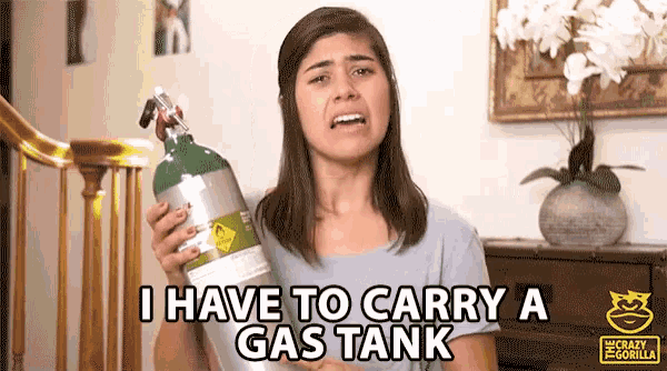 The Angry Gorilla I Have To Carry A Gas Tank Everywhere I Go GIF - The Angry Gorilla I Have To Carry A Gas Tank Everywhere I Go Teary Eyed GIFs