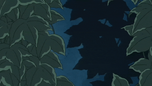 a drawing of a tree with leaves against a blue sky