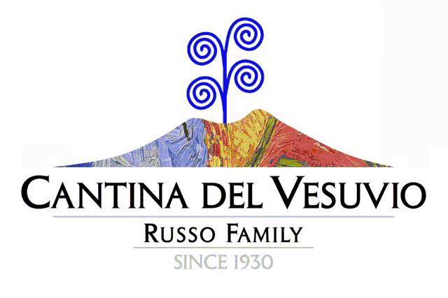 a logo for cantina del vesuvio russo family