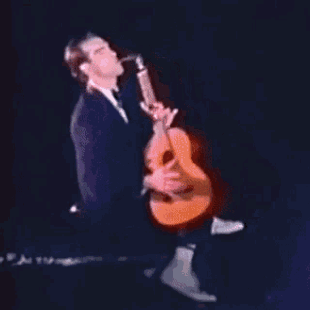 Guitar Saxophone GIF - Guitar Saxophone Deal With It GIFs