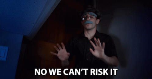 No We Cant Risk It Anthony Mennella GIF - No We Cant Risk It Anthony Mennella Culter35 GIFs