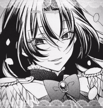 a black and white drawing of a girl with the name faith 's dominique