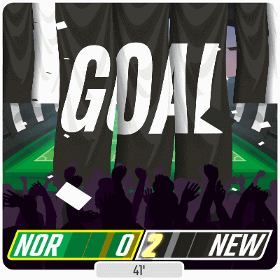 a scoreboard for a soccer game shows nor 0 2 new