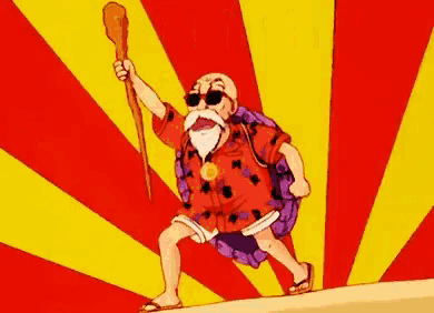 a cartoon of a man with a turtle on his back and the words besok senin
