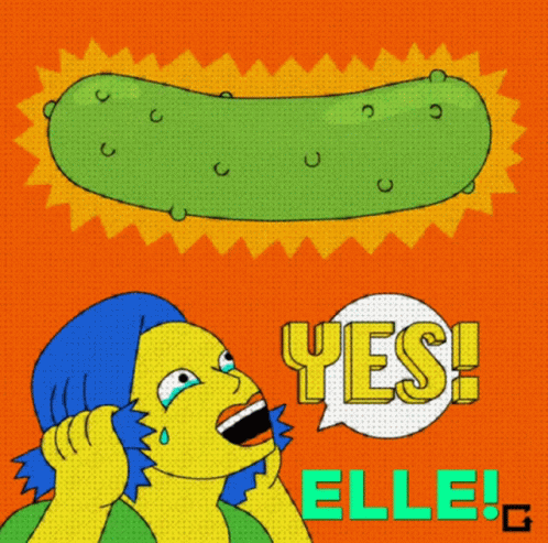 Yes Elle GIF - Yes Elle Pickle GIFs