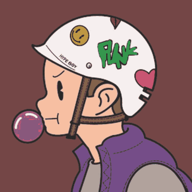 a boy wearing a helmet that says hype boy on it
