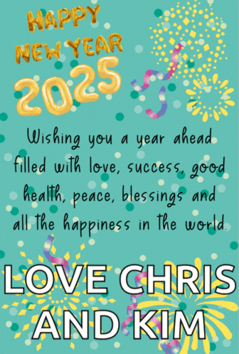 a happy new year greeting card wishing you a year ahead filled with love success good health peace and blessings
