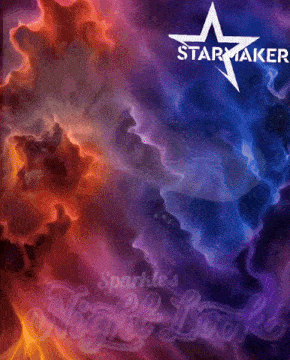 a poster for sparkle 's night look with a star on it