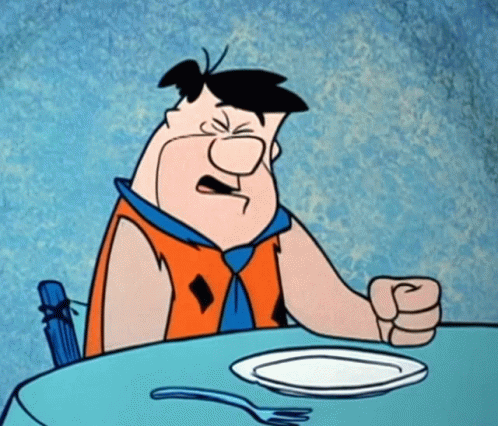 Fred Flintstone Pounding Table GIF