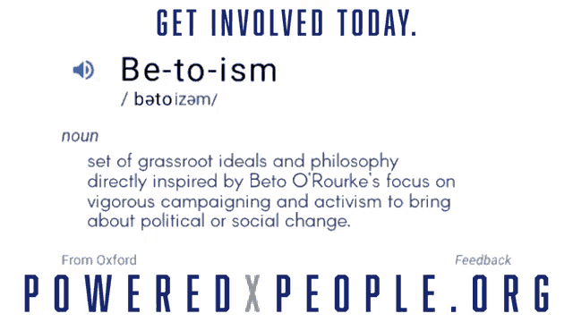 a poster with a definition of be-to-ism