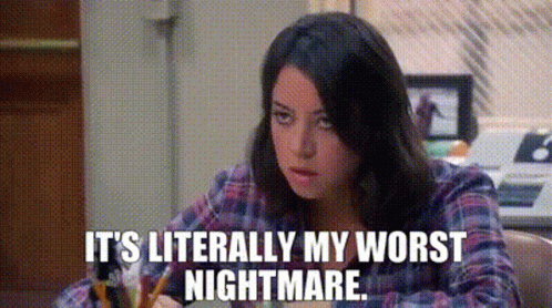 Parks And Rec April Ludgate GIF - Parks And Rec April Ludgate Its Literally My Worst Nightmare GIFs