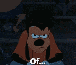 a cartoon character with a sad look on his face is saying of
