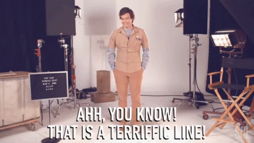 Ah You Know That Is A Terrific Line Awesome GIF - Ah You Know That Is A Terrific Line Terrific Line Awesome GIFs