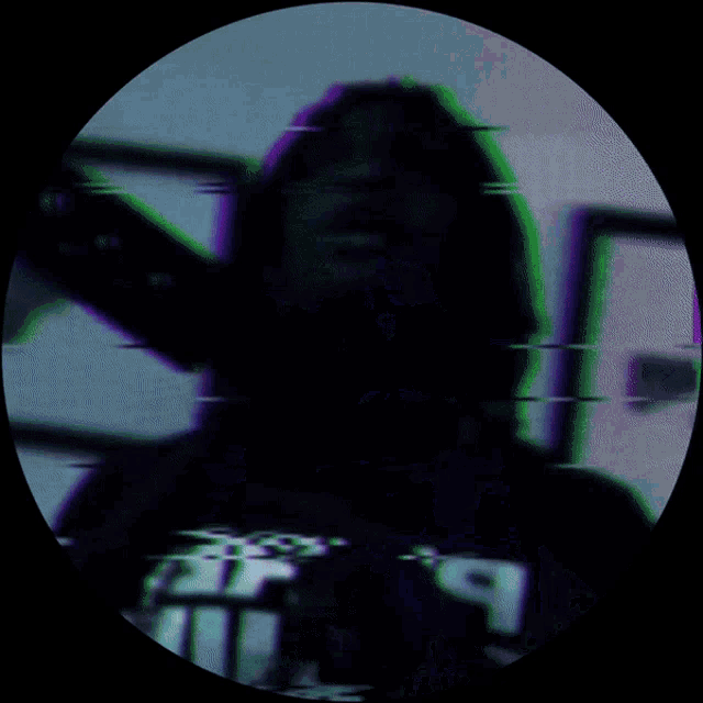 a blurry picture of a person with the word lommel written on it
