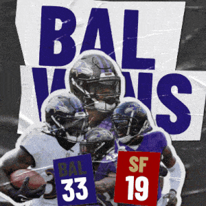 San Francisco 49ers (19) Vs. Baltimore Ravens (33) Post Game GIF - Nfl National Football League Football League GIFs