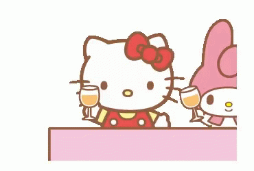 Hello Kitty Celebration GIF - Hello Kitty Celebration My Melody GIFs