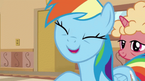 My Little Pony Friendship Is Magic Rainbow Dash GIF - My Little Pony Friendship Is Magic Rainbow Dash Smile GIFs
