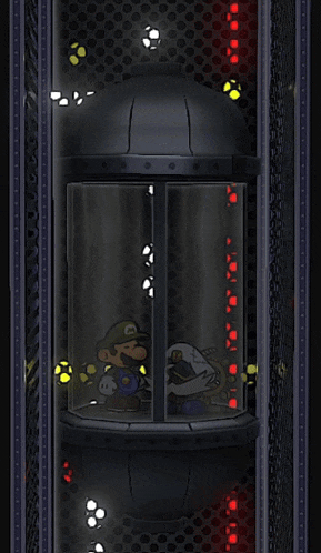 a cartoon drawing of a man sitting in a dark room with a tv on the wall