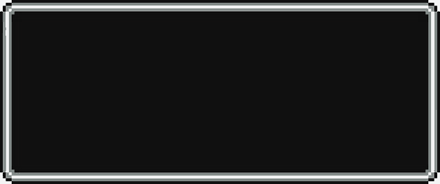 a black and white pixel art frame with the words querochequem written in white letters .