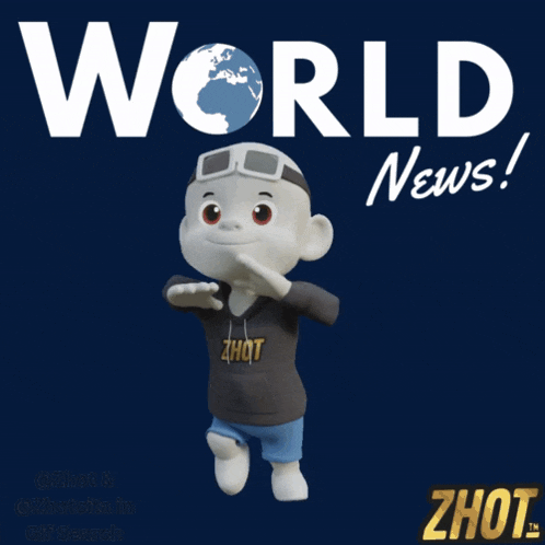a cartoon character wearing a hoodie that says zhot