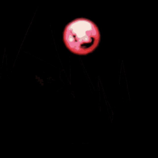 a red circle with a white sphere in the center