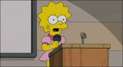 The Simpsons Lisa Simpson GIF - The Simpsons Lisa Simpson Cute Then Serious GIFs