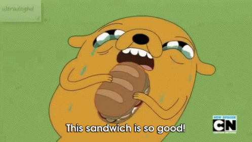 Best Sandwich Ever Made GIF - Adventure Time Jake Sandwich Is So Good GIFs