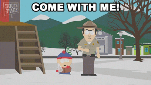 Come With Me Ranger Mcfriendly GIF - Come With Me Ranger Mcfriendly Stan Marsh GIFs