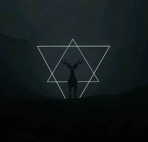 Deer Pentagram GIF - Deer Pentagram Scary GIFs