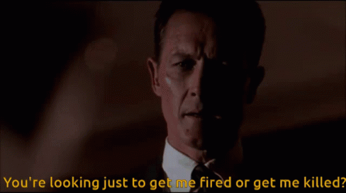 Doggett X Files Question Fired Killed GIF - Doggett X Files Question Fired Killed GIFs