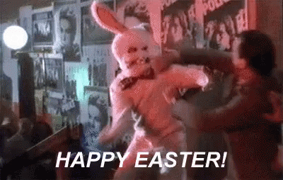 Punch GIF - Easter Happyeaster Easterbunny GIFs