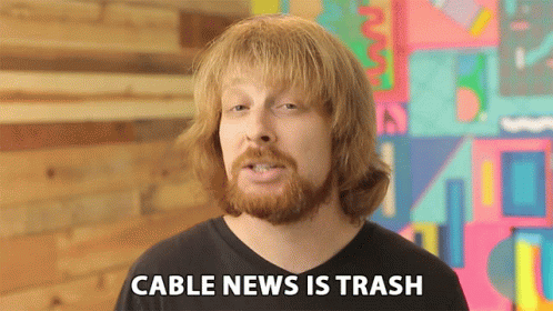 Cable News Trash GIF - Cable News Trash Review GIFs