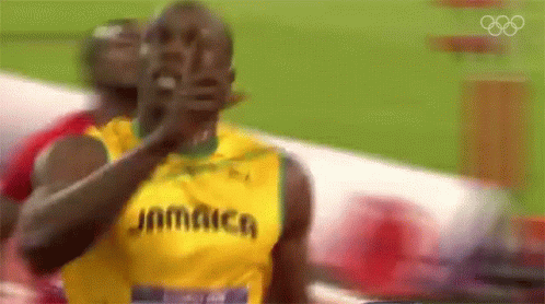 Nope Usain Bolt GIF - Nope Usain Bolt International Olympic Committee250days GIFs
