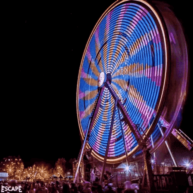 Fair Space Wheel Spin GIF - Fair Space Wheel Spin Ferris Wheel GIFs
