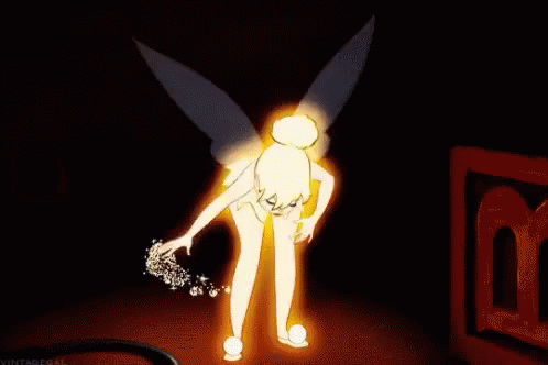 Tinkerbell Dust Off GIF - Tinkerbell Dust Off Clean GIFs