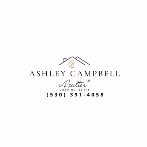 a logo for ashley campbell realtor with a house on it