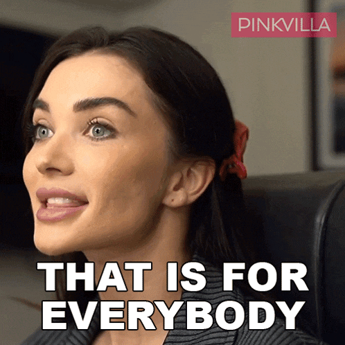 a woman says that is for everybody with a pinkvilla logo behind her